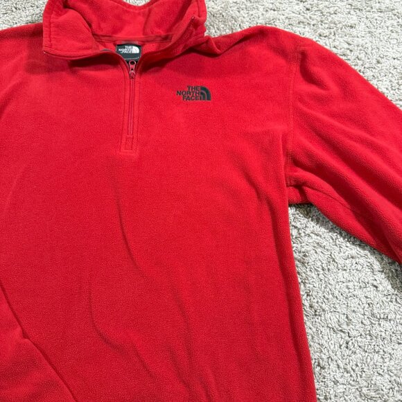 The North Face Glacier Fleece Jacket Quarter Outdoors Winter Basic Zip Mens M - Picture 2 of 7